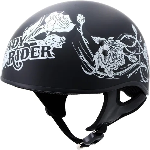 Vista 14 de Hot Leathers Avanzado Moto DOT Skull Cap Classic Half Cascos Biker HLD HLT
