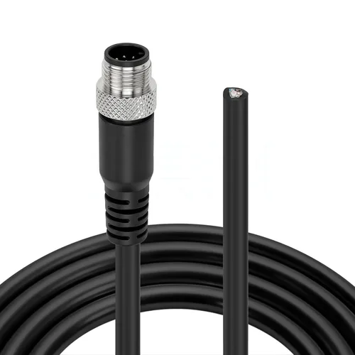 Vista 7 de M12 - Conector de sensor hembra de 8 pines para volar Cable de protección eléctrica impermeable para aplicaciones de automatización