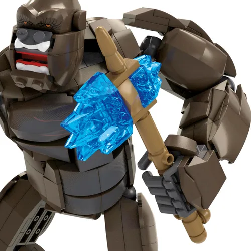 Vista 5 de MEGA Godzilla x Kong The New Empire - Set de Construcción con Figura de Acción Kong con 541 Piezas y Accesorios, 12 Pulgadas de Largo, para Tema Kong