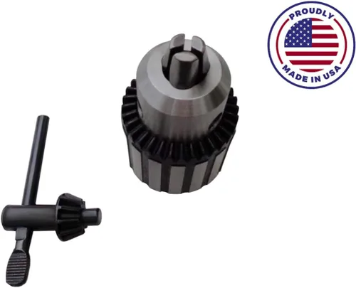 Vista 4 de Wen 4208 - Portabrocas de 1/2 pulgada sin llave resistente de 1/2 pulgada - Portabrocas de repuesto - Fabricado en los Estados Unidos