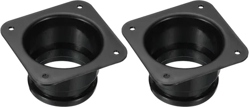 Vista 7 de PATIKIL Brida de conector de conducto de 3 pulgadas, paquete de 2 placas de pared de ventilación de secadora, placa de conducto recta cuadrada a