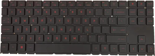 Vista 3 de Teclado retroiluminado rojo para portátil HP OMEN 15 2020 15-EN 15-EK 16-B 16-C 15-EN0010CA 15-EK0019NR 15-EN 15-EN0013DX 15-EN0023DX TPN-Q238