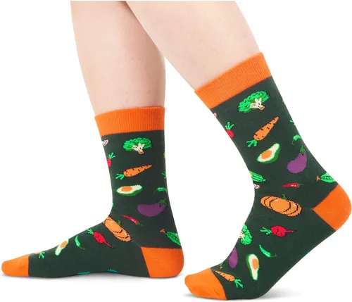 Vista 3 de HAPPYPOP Divertidas ideas de regalos veganos, regalos veganos para mujeres, regalos para veganos, regalos vegetarianos, calcetines veganos