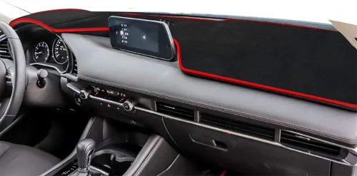 Vista 11 de Beerte Cubierta negra para salpicadero de automóvil para Mazda CX-5 2026 2025-2017 de franela para consola central, protector solar (sin HUD)