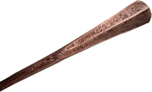 Vista 6 de Bold & Divine Ridge Copper - Juego de cubiertos de acero inoxidable de 5 piezas, incluye cuchillo, tenedor/cuchara, cubiertos de acero inoxidable