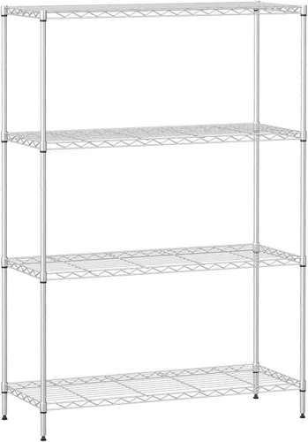 Vista 20 de FDW Estante de metal ajustable de 5 niveles con ruedas, capacidad de 250 libras, fácil montaje, ideal para espacios pequeños Negro