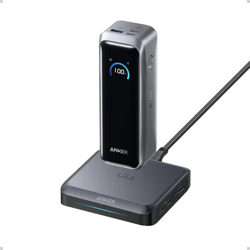 Vista 9 de Anker Prime Power Bank Black Myth: Wukong Edition, cargador portátil de 3 puertos de 20,100 mAh con 220 W, alimentación bidireccional, aprobado por