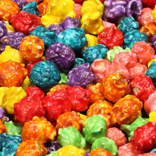 Vista 3 de It's Delish - Palomitas de maíz gourmet de colores arcoíris – Bolsa a granel de 1 libra Snack multicolor de palomitas de maíz – Confeti divertido