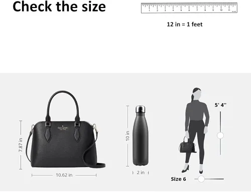 Vista 4 de Kate Spade Darcy Refined Grain Leather Small Satchel