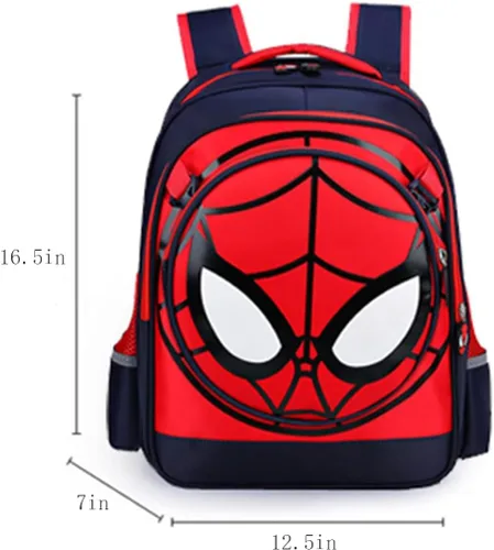Vista 2 de FENGJINRUHUA Lindo juego de rol de dibujos animados escuela primaria mochila niños cómic niños niñas mochila, Q-azul marino, Mochila escolar