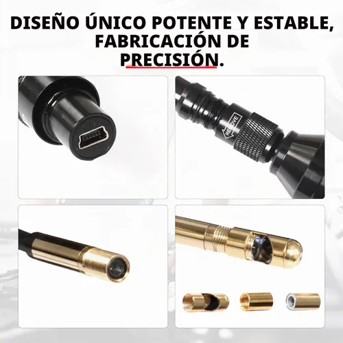 Vista 7 de Autel Cámara de inspección MV105S, sonda ultrafina de 0.2 in, boroscopio gran angular de 90°, cámara endoscopio USB impermeable IP67 con luces LED