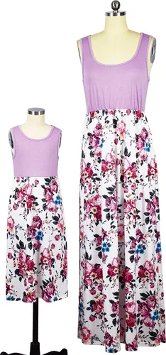 Vista 5 de Mamá and Me Dresses - Vestido de verano con estampado floral