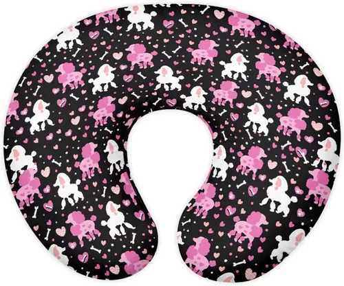 Vista 30 de Funda de almohada de alimentación de ajolote azul, funda de almohada de lactancia materna con margaritas para niñas recién nacidas, funda