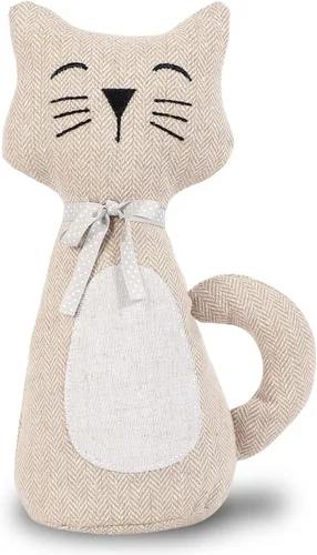 Vista 12 de Sanlykate Topes de puerta decorativos de tela, diseño de animales lindos de 1.8LB, topes de puerta resistentes anticolisión para el hogar, gato