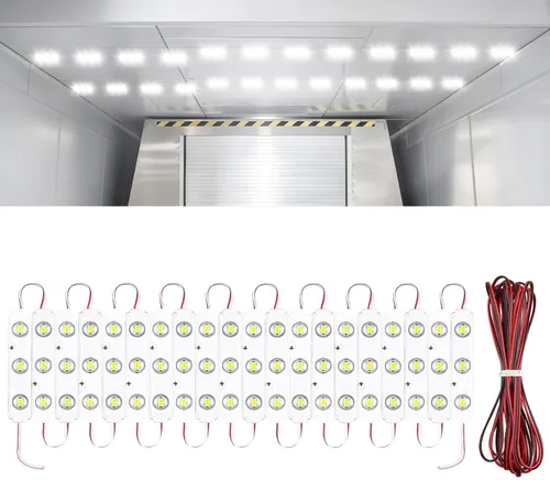 Vista 10 de Linkstyle Kit de iluminación para el interior de furgoneta, de 12V con 120 LEDs, tira de luz LED, módulo de iluminación LED para techo del coche 120