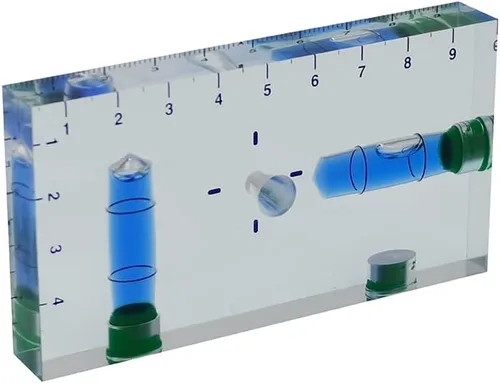 Vista 2 de Nivel de burbuja magnético pequeño integrado de alta precisión cuboide transparente de alta precisión nivel nivel (95X51X13mm) (g549810)