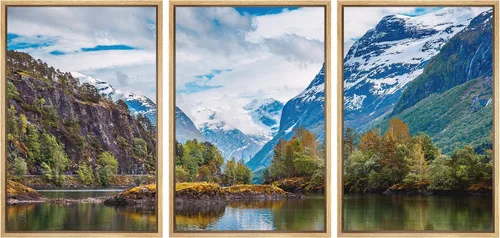 Vista 65 de wall26 Lienzo enmarcado para pared, juego de arte debajo de los tallos de bambú verde, naturaleza, desierto, fotografía, realismo, contemporáneo
