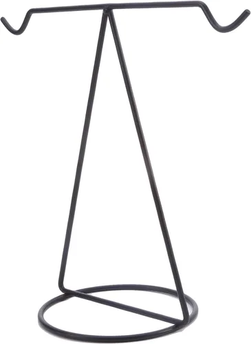 Vista 2 de Organizador de joyas, soporte de metal para aretes, collar y pulsera, organizador colgante para mostrar joyas, brazaletes, anillos, aretes, torre
