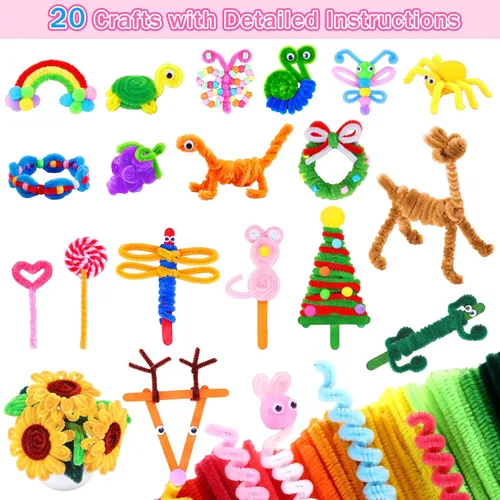 Vista 2 de Limpiadores de pipas Suministros de Artes y Manualidades para Niños 2.20 Multicolor