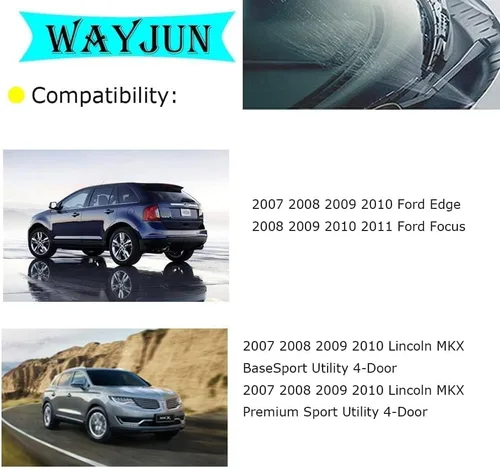 Vista 4 de WayJun 8S4Z17603AA - Boquilla para limpiaparabrisas con chorro de agua compatible con Ford Focus 2008-2011 Edge 2007-2011 Edge 2007-2010 Lincoln MKX