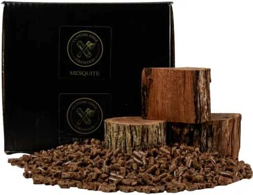 Vista 8 de Cutting Edge Firewood Briquetas de madera de manzano para barbacoa – Briquetas de ahumado de madera dura totalmente natural para parrillas