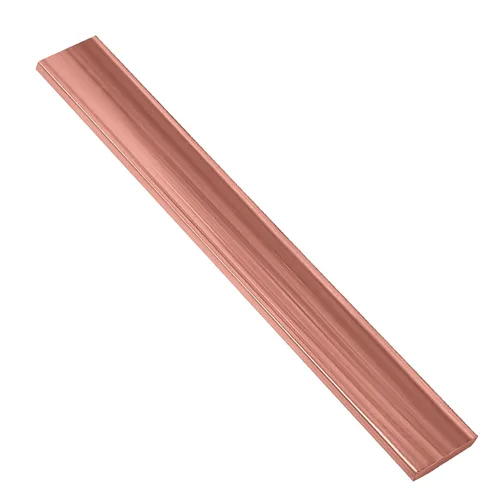 Vista 9 de Barra plana de cobre 110 de 1/4 "x 1" x 12" de largo, 0.236 in x 0.984 in x 12.008 in de cobre