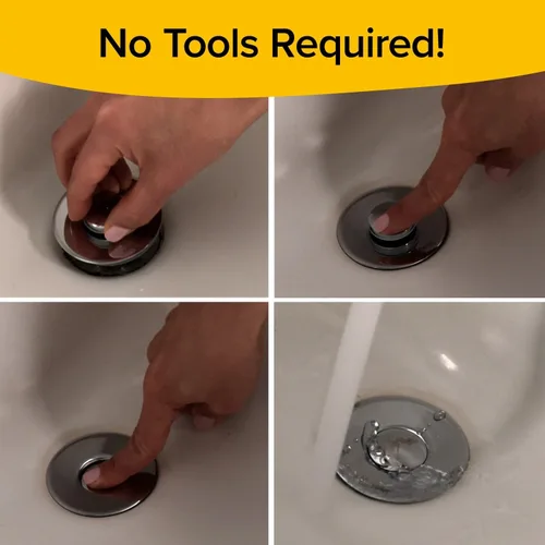 Vista 10 de Mer-Maid Drain Magic Tapón universal para fregadero extra resistente, como se ve en la TV, reemplaza instantáneamente los tapones rotos o faltantes