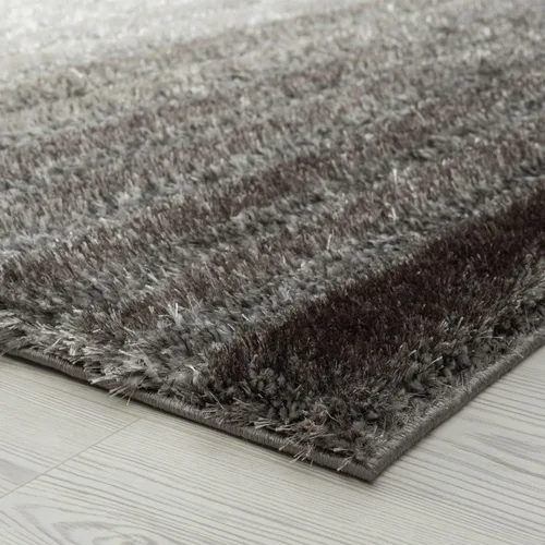 Vista 4 de LUXE WEAVERS Lantanas Collection 7119 - Alfombra geométrica moderna gris de 5 x 7 pulgadas
