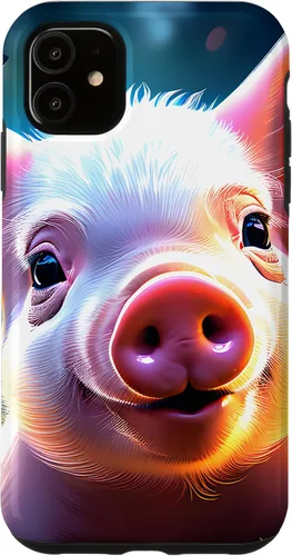 Vista 5 de Funda de cerdo artístico para iPhone 15