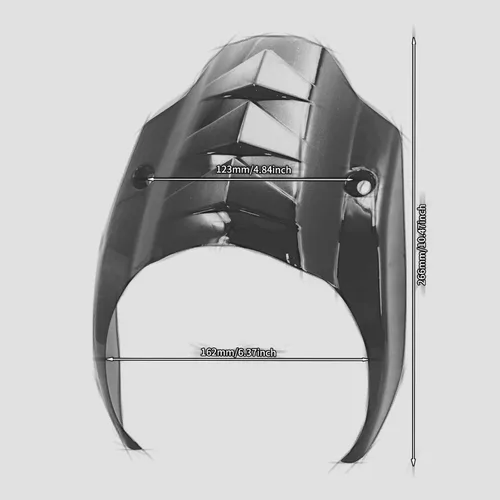 Vista 6 de Cubierta de carenado de faros delanteros de motocicleta para Harley Softail Street Bob FXBB FXBBS 2018-2022