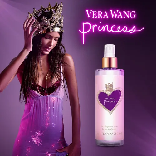 Vista 4 de Vera Wang Princess + Rock Princess, Body Mist (2) y gel de ducha, juego de regalo de 3 piezas, notas de melocotón, jazmín y vainilla, fragancia