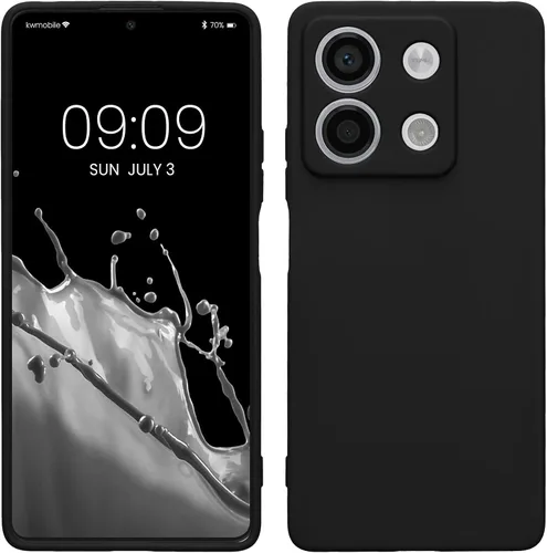 Vista 87 de kwmobile Funda compatible con Xiaomi Redmi Note 9S / 9 Pro / 9 Pro Max - Funda protectora de silicona TPU suave y delgada - Negro mate