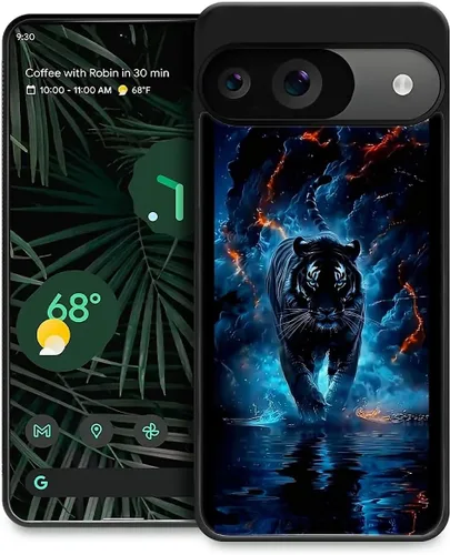 Vista 125 de Compatible con Google Pixel 4A 5G Mobile Case Creative Acrylic Panel trasero Silicona Protección Grip especialmente diseñado para Google Pixel 4A 5G