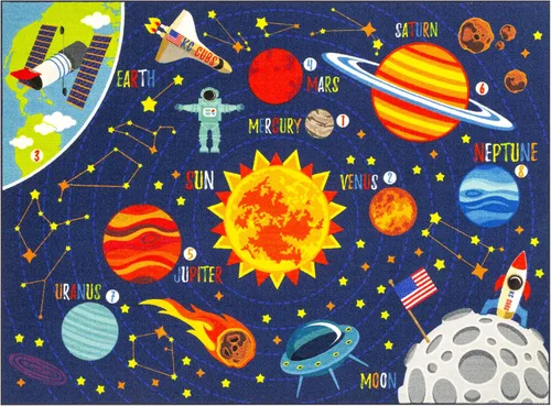 Vista 11 de KC Cubs 8x10 Alfombra de Carretera con Animales Safari para Coches de Juguete – Alfombra de Juego Educativa para Niños, Pequeños, Guardería, Aula