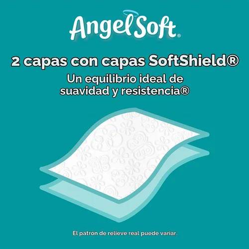 Vista 3 de Angel Soft, Papel higiénico, 12 megarrollos, 12 rollos