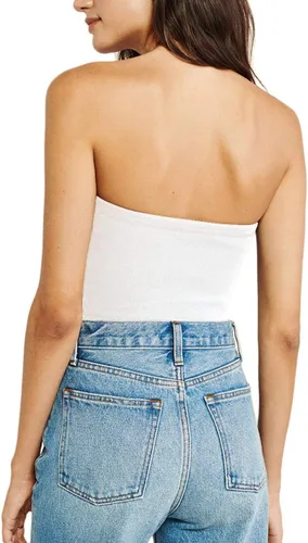 Vista 9 de H HIAMIGOS Paquete de 3 camisetas de algodón sin tirantes para mujer, sin mangas, elásticas, lindas, sin relleno