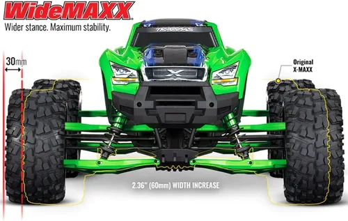 Vista 3 de Traxxas 7895 Kit de suspensión negra: X-Maxx WideMaxx (negro)