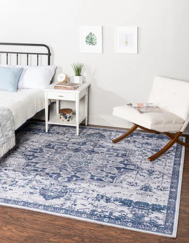 Vista 22 de Unique Loom Renaissance Collection - Alfombra rectangular de 2 x 3 pies 1 pulgada, color azul y verde