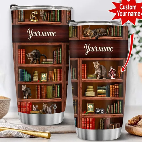 Vista 37 de T40413 - Taza personalizada para amantes de los libros, taza de café con texto en inglés "Just A Girl Loves Book", regalo para mujeres y niñas