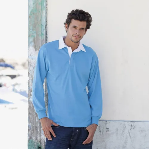 Vista 2 de Camisa Polo de rugby clásica de manga larga.
