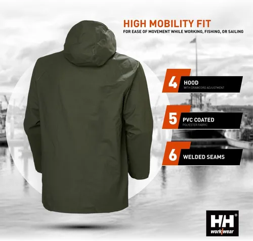 Vista 5 de Chamarra de lluvia Helly Hansen, para hombre