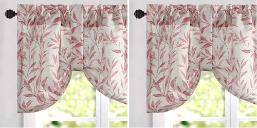 Vista 24 de VOGOL Cenefa floral negra para ventanas, patrón de pájaro, 52 x 18 pulgadas *Pájaro dorado