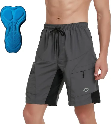 Vista 2 de Santic Coolmax - Pantalones cortos de ciclismo de montaña para hombre coolmax, ligeros