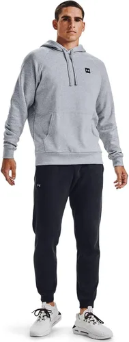 Vista 5 de Under Armour - Sudadera de forro polar con capucha para hombre, con logotipo, Rival Fleece Sportstyle