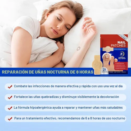 Vista 2 de Parches de uñas, parches de uñas para uñas de los pies, parches de tratamiento de uñas extra fuertes, yesos de uñas extra fuertes de 8 horas
