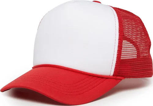 Vista 33 de Funky Junque Sombrero de camionero ligero Snapback de espuma de malla en Negro/Negro