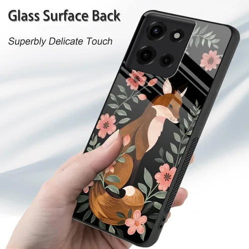 Vista 339 de Funda para Motorola Moto Edge 2022, cubierta trasera de vidrio templado con protector de pantalla, funda protectora a prueba de golpes para Motorola
