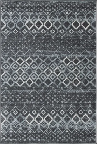 Vista 46 de SAFAVIEH Amsterdam Collection Alfombra Decorativa - 2.3 pies x 4 pies, Negro & Multi, Diseño Marroquí Bohemio, Sin Desprendimiento y Fácil Cuidado