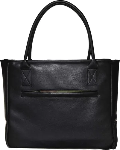 Vista 7 de Allen Company Bolso de transporte oculto para niñas con armas 'Casual Cosmic' con gran bolsillo térmico aislado, piel sintética, color negro