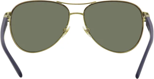 Vista 4 de Tory Burch 0TY6051 Espejo polarizado con destello doradoazul tamaño único Oro